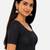 Navy blue spandex golden zari straight line stretchable readymade saree blouse