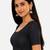 Navy blue spandex golden zari straight line stretchable readymade saree blouse