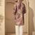 Men’s multi silk blend printed mandarin collar kurta – traditional ethnic wear