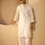 White embroidered kurta set for men with trousers – elegant ethnic wear