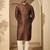 Brown embroidered kurta set for men with trousers – elegant ethnic wear