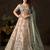 Stunning Cream Embroidered Silk Engagement Wear Lehenga Choli