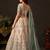 Stunning Cream Embroidered Silk Engagement Wear Lehenga Choli