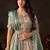 Stunning Cream Embroidered Silk Engagement Wear Lehenga Choli