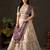 Glamorous Cream Sequins Work Silk Wedding Wear Lehenga Choli