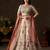 Elegant Cream Sequins Work Silk Reception Wear Lehenga Choli