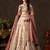 Elegant Cream Sequins Work Silk Reception Wear Lehenga Choli