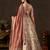 Elegant Cream Sequins Work Silk Reception Wear Lehenga Choli