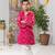 Pink Kota Doria Kurta Pajama Set
