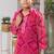 Pink Kota Doria Kurta Pajama Set