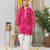 Pink Kota Doria Kurta Pajama Set