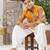 Yellow Kota Doria Kurta Pajama Set