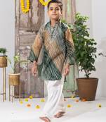 Multicolor Kota Doria Kurta Pajama Set