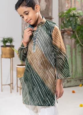 Multicolor Kota Doria Kurta Pajama Set 3