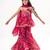 Pink Color  Bandhani Peplum Sharara Set