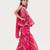 Pink Color  Bandhani Peplum Sharara Set