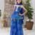 Blue Color Kids Bandhani Peplum Palazzo Set