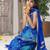 Blue Color Kids Bandhani Peplum Palazzo Set