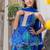 Blue Color Kids Bandhani Peplum Palazzo Set