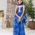 Blue Color Kids Bandhani Peplum Palazzo Set