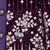 Boys purple velvet floral embroidered sequined sherwani & trouser set with waistcoat