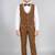 Boys brown lycra solid 5 piece suit set with contrast piping design
