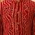Boy's red rayon bandhni thigh length kurta and dhoti set