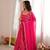 Pink bandhani anarkali kurta with dupatta