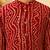 Boy's red rayon bandhni thigh length kurta and dhoti set