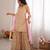 Ivory floral sharara set with dupatta