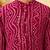 Boy's fuchsia rayon bandhni thigh length kurta and dhoti set
