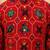 Boy's red rayon ikkat thigh length kurta and dhoti set