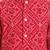Boy's red cotton bandhni thigh length kurta and dhoti set
