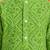 Boy's green cotton bandhni thigh length kurta and dhoti set