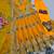Yellow silk blend embroidered anarkali kurta set with pant and dupatta