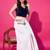 Navy blue velvet v-neck back open sleeveless blouse