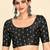 Black art silk embroidered readymade stylish saree blouse