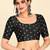Black art silk embroidered readymade stylish saree blouse