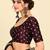 Maroon art silk embroidered readymade stylish saree blouse