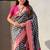 Black woven design zari banarasi saree with blouse piece