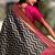 Black woven design zari banarasi saree with blouse piece