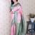 Pink ethnic motifs zari silk blend banarasi saree