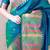 Teal woven design zari silk blend handloom kanjeevaram saree