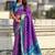 Purple woven design zari silk blend designer banarasi saree