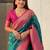 Green woven design zari silk blend paithani saree