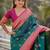 Green woven design zari silk blend paithani saree