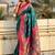 Green woven design zari silk blend paithani saree