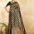 Green paisley zari silk blend designer banarasi saree