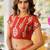 Yellow bandhani embroidered poly chiffon designer bandhani saree