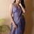 Purple poly chiffon saree